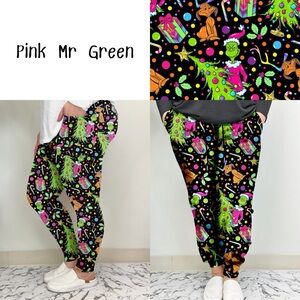 Colorful Holiday Themed Joggers with Pockets (OS)